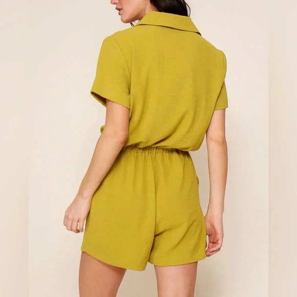 Desiree Romper Sz Med, NWT, green - Picture 3 of 3